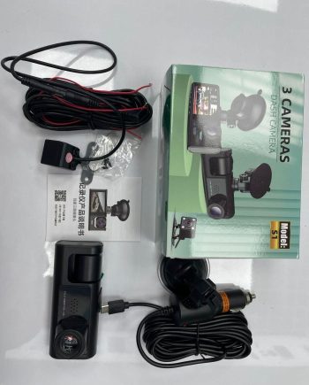 3 Cameras Dash Cam - Front,Rear,Interior Recording