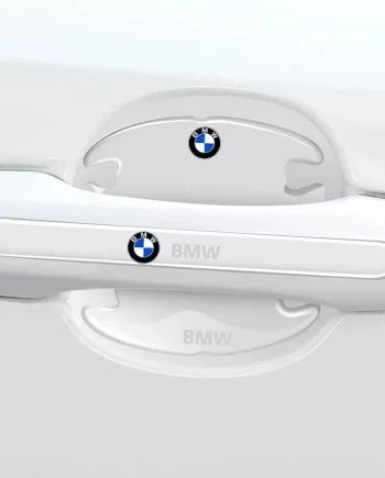 8pcs Transparent BMW Car Door Handle Bowl Anti-Scratch Strips – Universal Fit