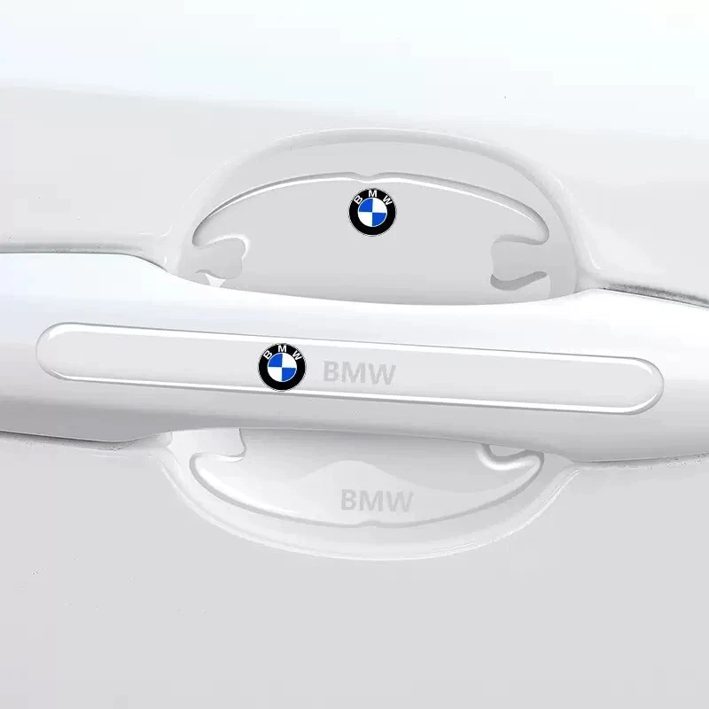 8pcs Transparent Car Door Handle Bowl Anti-Scratch Strips – Universal Fit