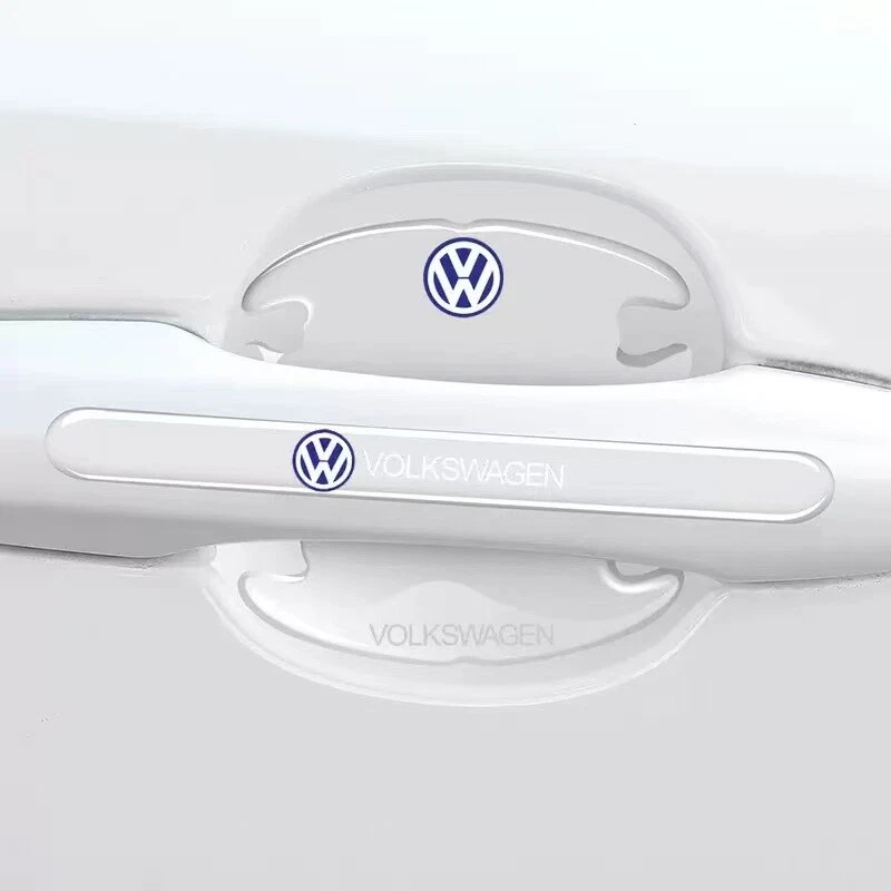 8pcs Transparent Car Door Handle Bowl Anti-Scratch Strips – Universal Fit