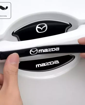 8pcs Black Car Door Handle Bowl Anti-Scratch Strips – Universal Fit