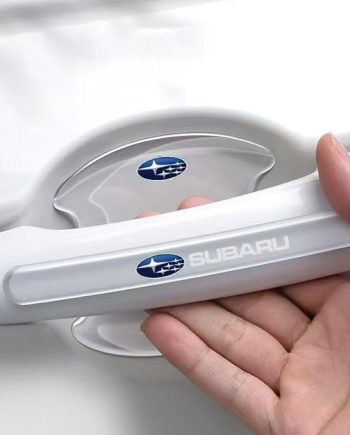 8pcs Transparent Subaru Car Door Handle Bowl Anti-Scratch Strips – Universal Fit